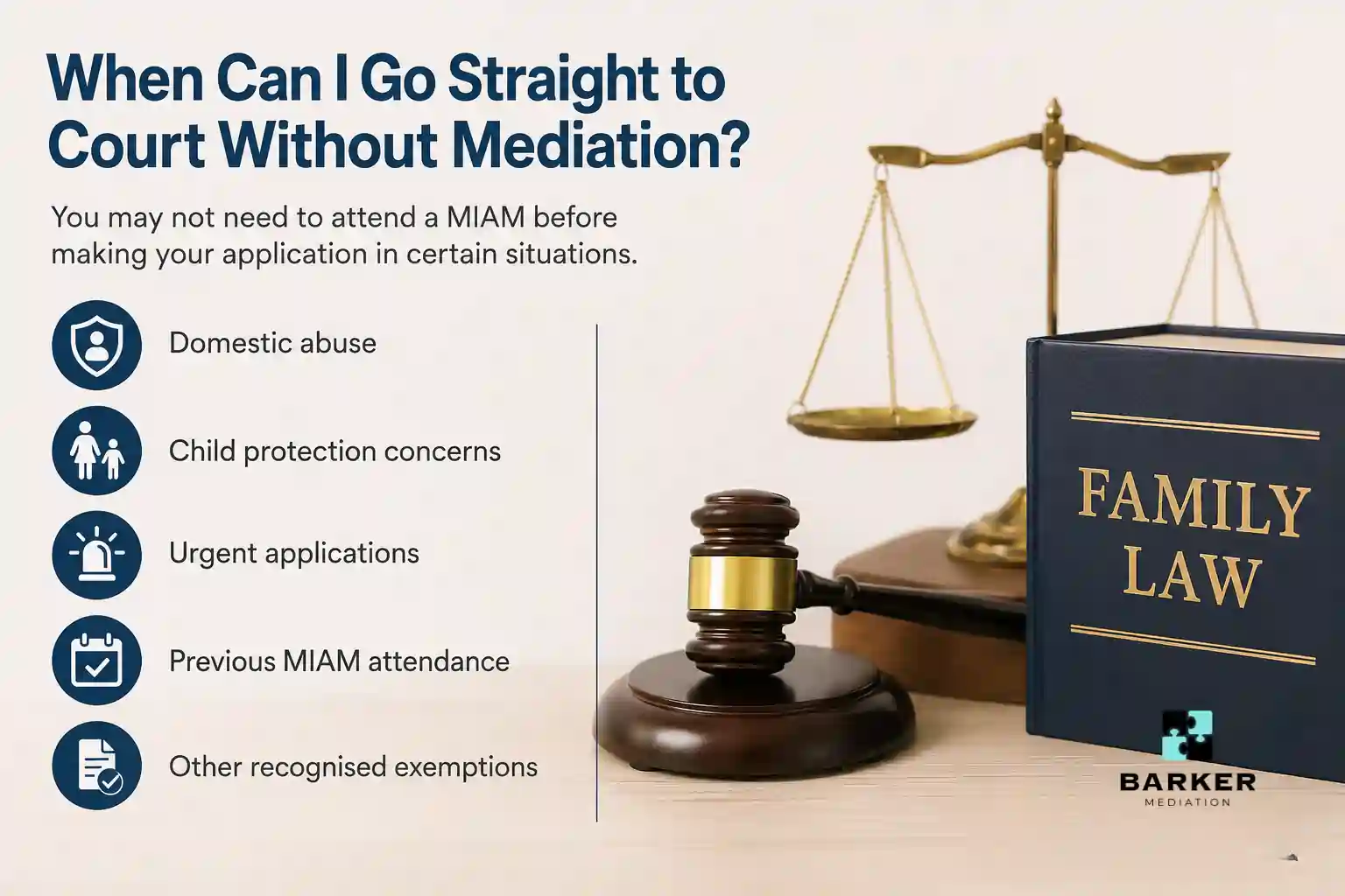When Can I Go Straight to Court Without Mediation Bedford?